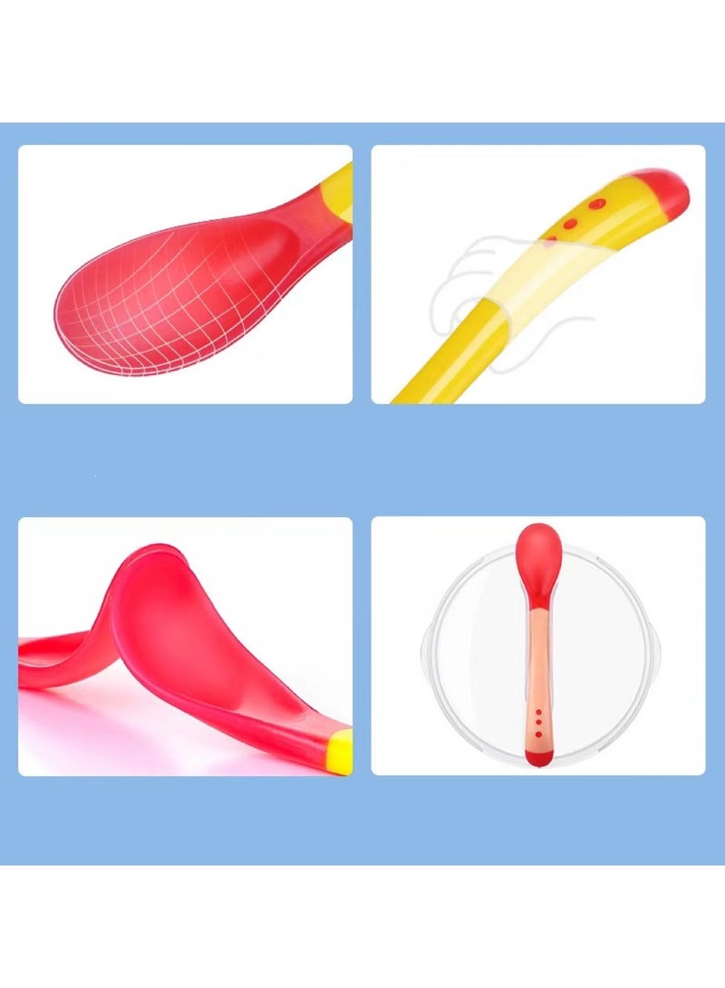 Goolsky Baby Bowl and Spoon Set, Unbreakable Children Bowls with Open Spout, Toddler First Feeding Supplies - Image 2