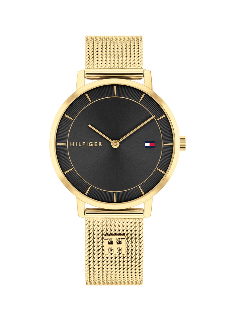TOMMY HILFIGER ساعة يد نسائية أنالوج دائرية بحالة سوداء - 1782739 - Image 2