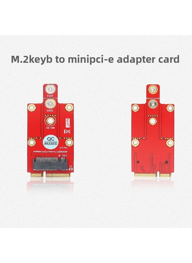 Mini PCI-E To M.2 Key B Expansion Card 4G/5G Module Adapter Card With Double SIM Card Slot-Color:Without SIM Card - Image 1