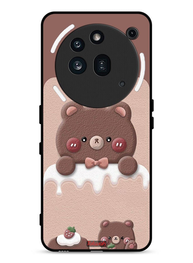 Tolwak Nothing Phone (3a) Pro Protective Case Cover Bear Strawberry - Image 1