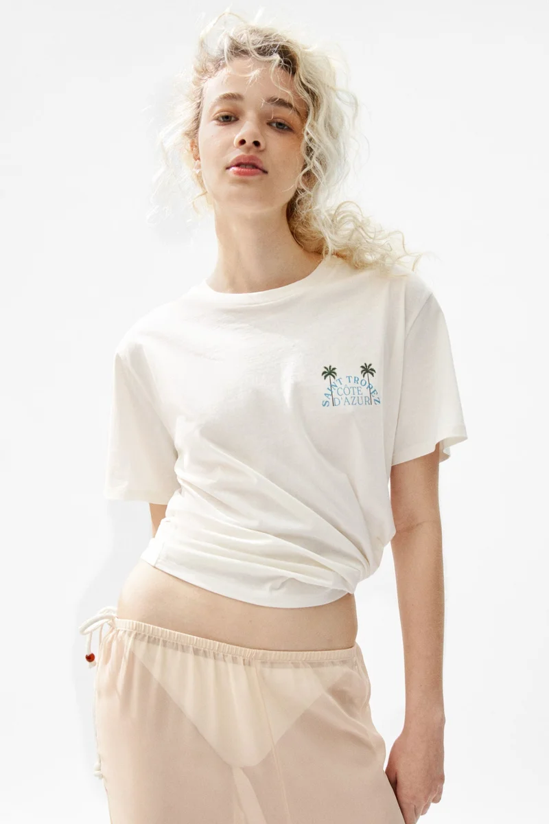 H&M Printed cotton T-shirt