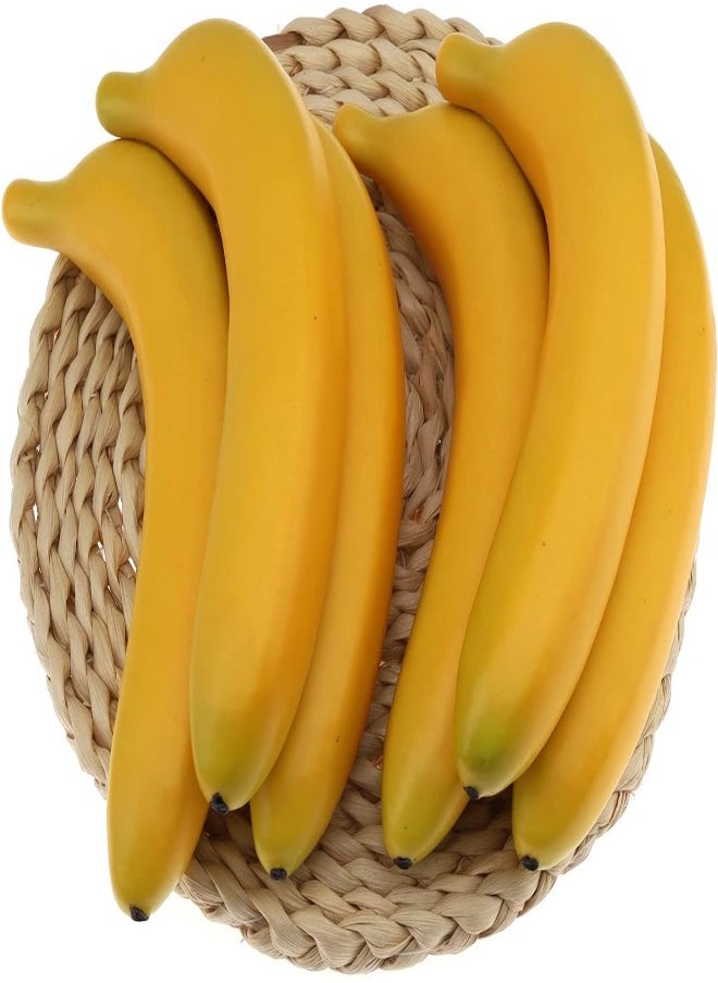 AKDC Gresorth 6Pcs Artificial Banana Fake Fruit Decoration Lifelike Simulation Food Toys Home Party Display  - Image 4