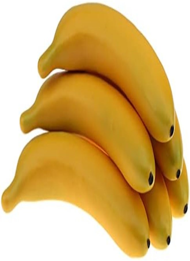AKDC Gresorth 6Pcs Artificial Banana Fake Fruit Decoration Lifelike Simulation Food Toys Home Party Display  - Image 3