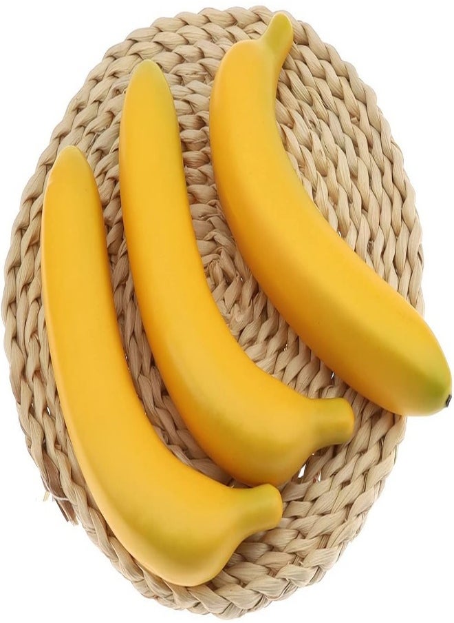 AKDC Gresorth 6Pcs Artificial Banana Fake Fruit Decoration Lifelike Simulation Food Toys Home Party Display  - Image 5