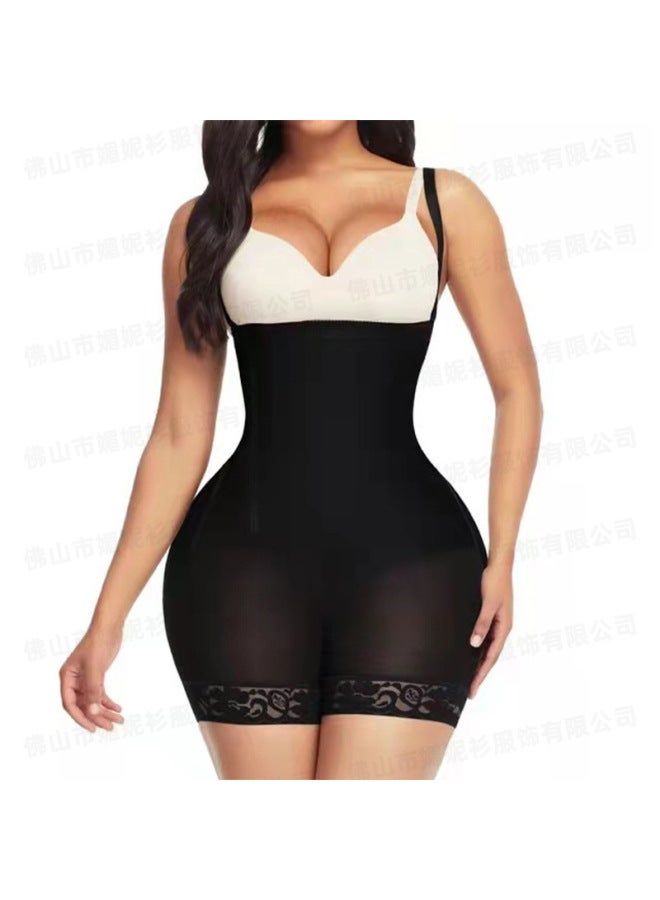 Conjoined Body-shaping Clothing European And American Plus Size Tight Body-shaping Clothing Side Zipper Hip High Bullet Clothing Manufacturers