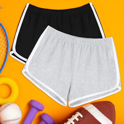 URATOT Women's Cotton Shorts Gym Shorts Yoga Shorts Summer Running Active Shorts Dance, Pack of 2 - Image 5