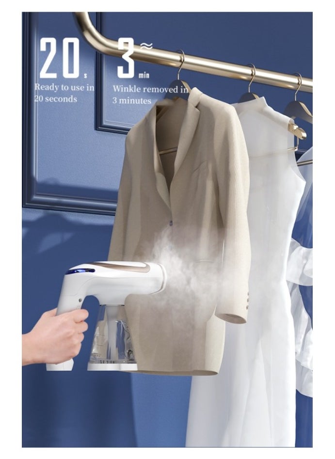 Perfin - Steamer Iron 1600W Portable Garment Steamer for Clothes, Travel Steamer with Detachable 250ml Water Tank, Foldable Handle, Fast Heat Up in 20s - Image 1