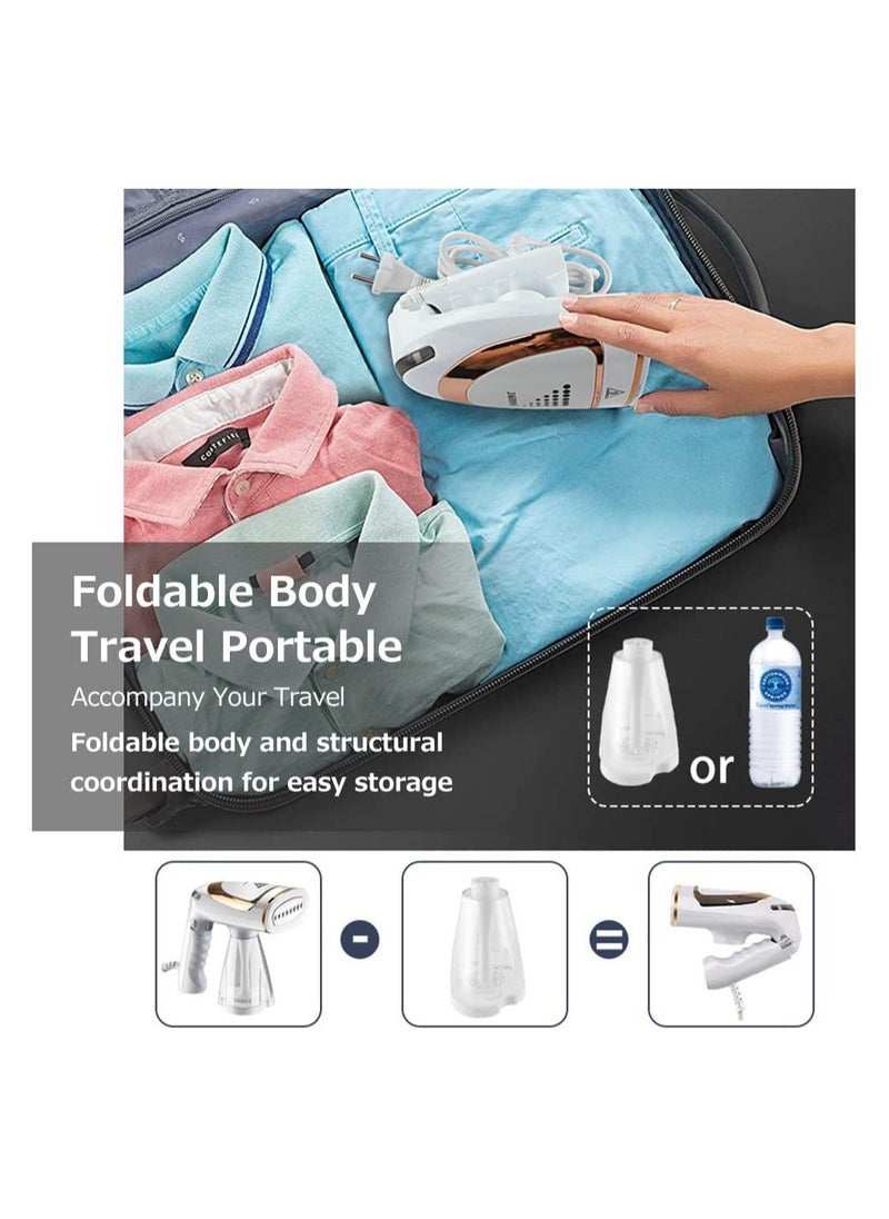 Perfin - Steamer Iron 1600W Portable Garment Steamer for Clothes, Travel Steamer with Detachable 250ml Water Tank, Foldable Handle, Fast Heat Up in 20s - Image 1