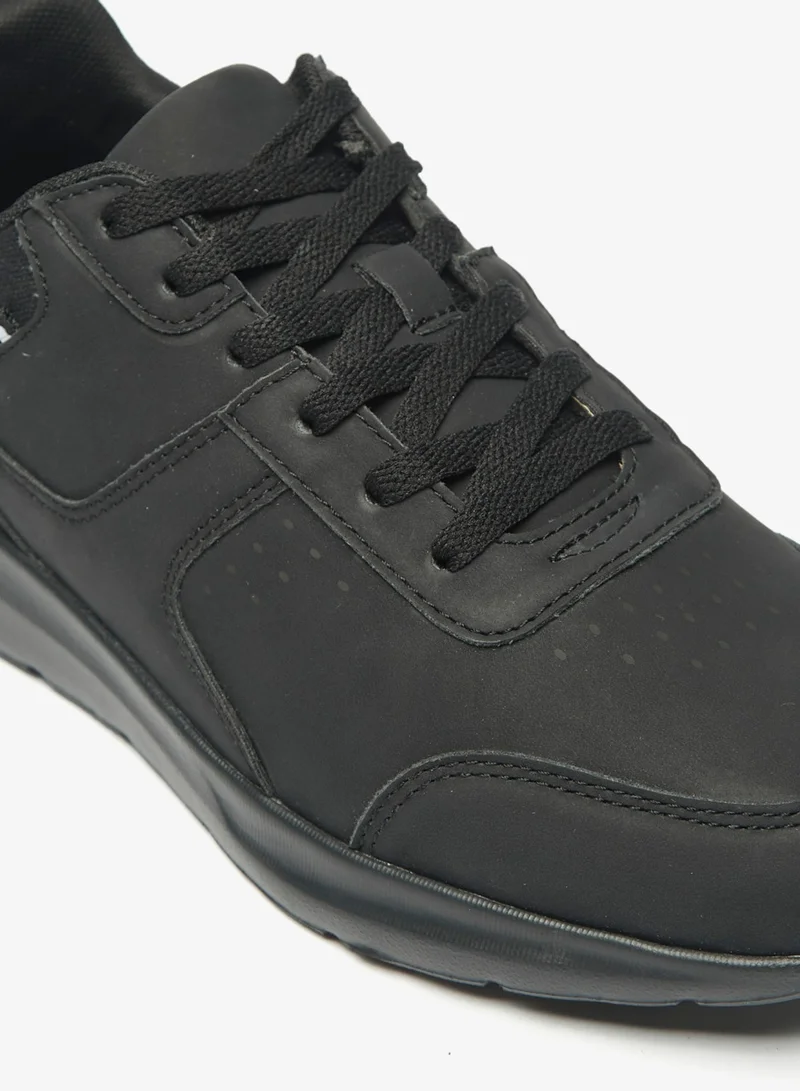 ال بي ال من شو اكسبرس Mens Monotone Panel Detail Casual Sneakers With Lace Up Closure By Shoexpress