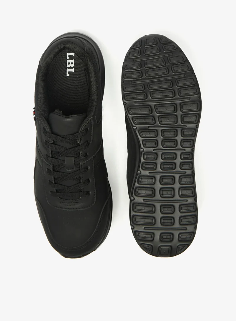 ال بي ال من شو اكسبرس Mens Monotone Panel Detail Casual Sneakers With Lace Up Closure By Shoexpress