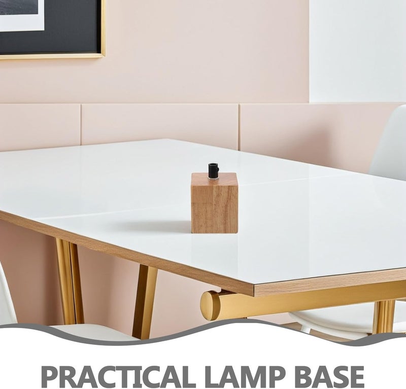 DOITOOL Hanging Lamp Thread Holder Chandelier Lamp Socket Wooden Decorative Vintage Wooden Light Fixture E27 Thread Holder for Home Lighting Parts - Image 5
