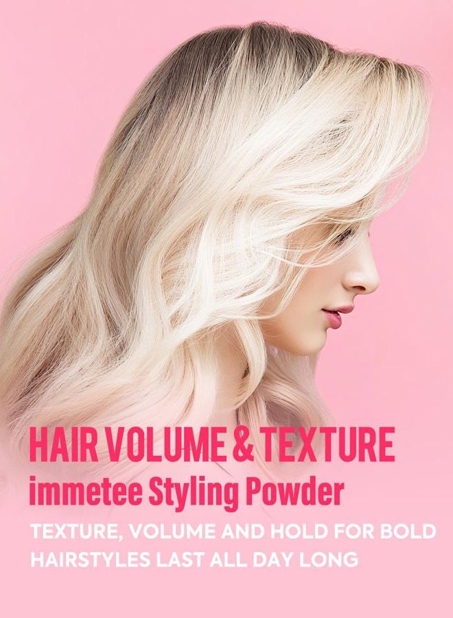 Immetee Texture Powder, Volumizing Powder for Hair Volume & Texture, Opaque Effect & Natural Finish, Hair Volume Spray Root Lifting Powders 14g - Image 4