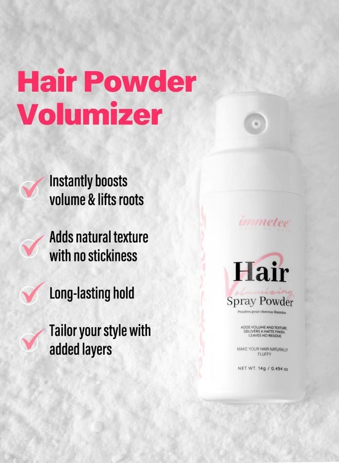 Immetee Texture Powder, Volumizing Powder for Hair Volume & Texture, Opaque Effect & Natural Finish, Hair Volume Spray Root Lifting Powders 14g - Image 2