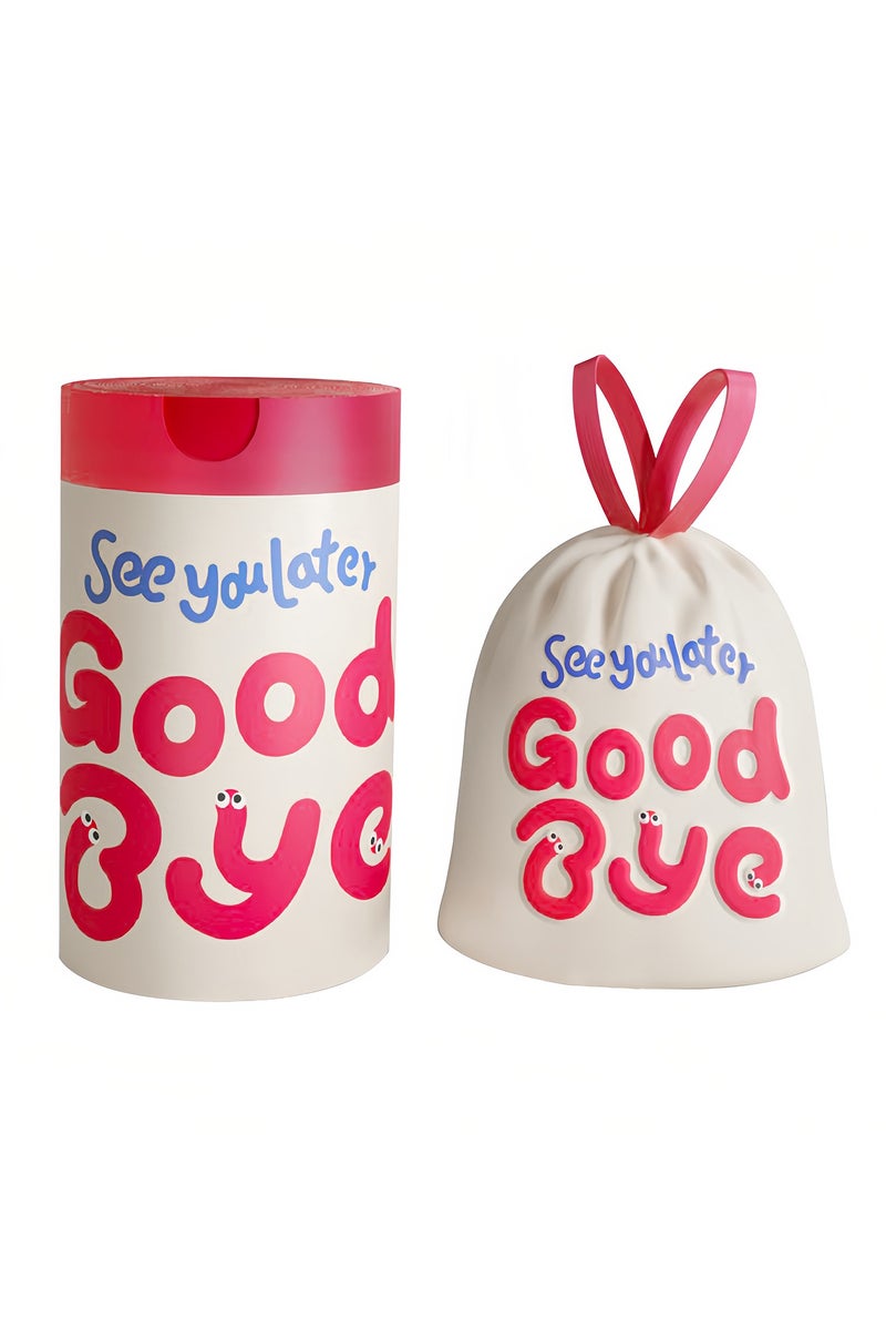 أكياس قمامة صغيرة برباط، 60 عدد أكياس القمامة الصغيرة للحمام المطبخ المكتب، 44 × 44 سم - Image 1