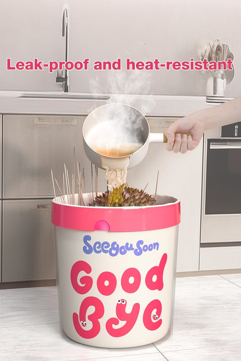 أكياس قمامة صغيرة برباط، 60 عدد أكياس القمامة الصغيرة للحمام المطبخ المكتب، 44 × 44 سم - Image 5