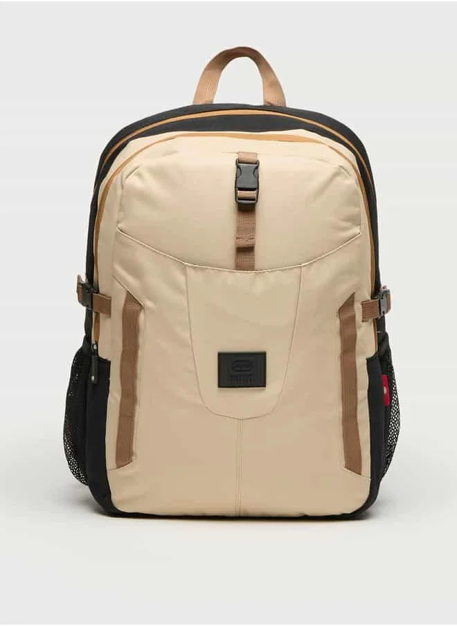 إيكو يو إن إل تي دي. Ecko Unltd Solid Backpack with Adjustable Straps and Zip Closure