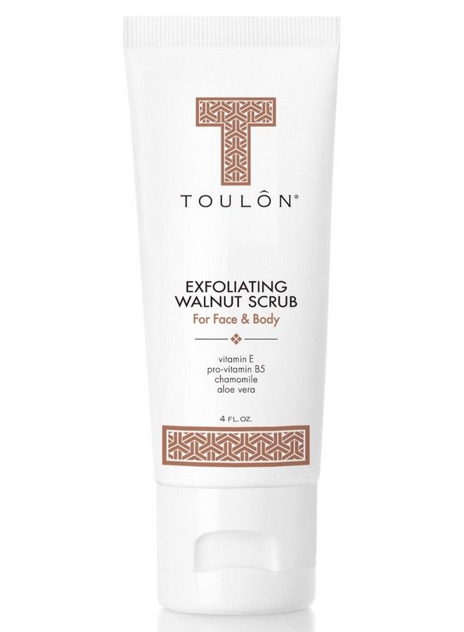 TOULON مقشر وجه مقشر للوجه والجسم؛ مقشر وجه بالجوز مقشر رائع للنساء أو الرجال - Image 3