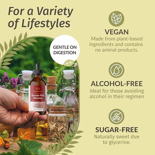 HERBAMAMA Panax Ginseng Root Tincture - Immune & Overall Support with Korean Red Ginseng Supplement - Vegan, Non-GMO, Alcohol & Sugar-Free Herbal Drops, 56-Day Supply - Image 5
