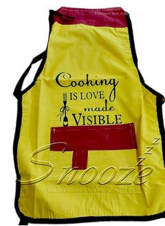 kitchen apron, plain Yellow