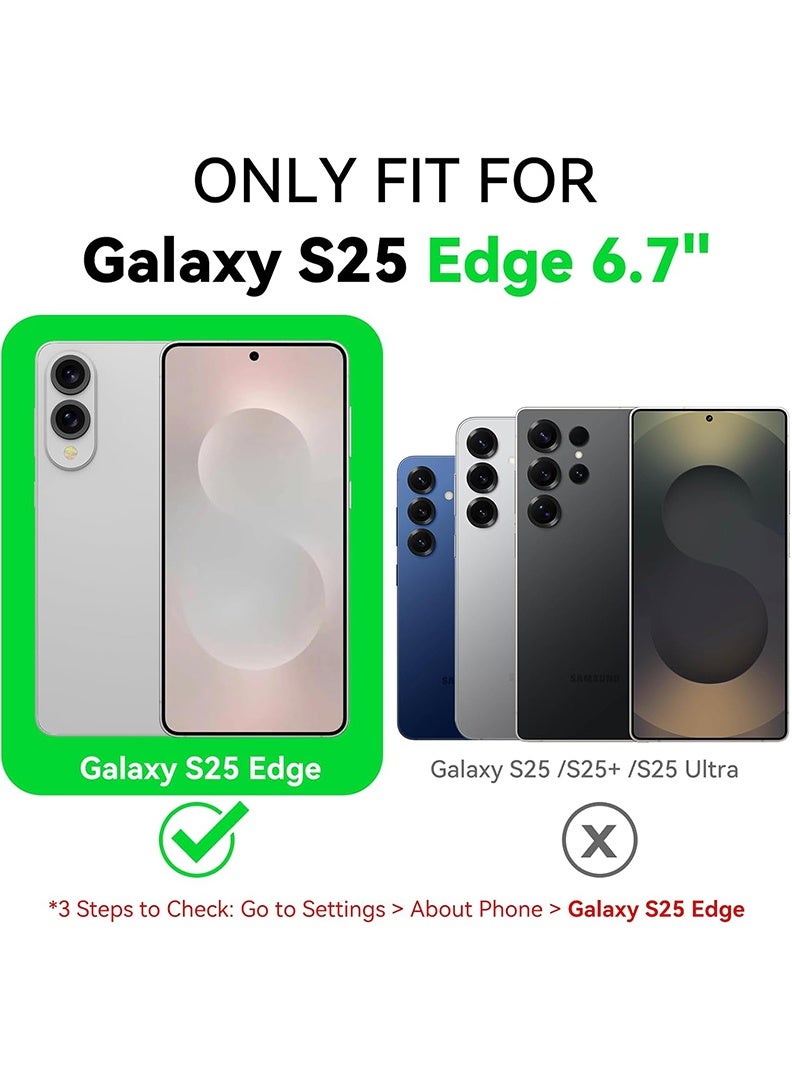 رفع القضية متوافق مع حافظة سامسونج جالاكسي S25 إيدج 6.7 بوصة، سيليكون سائل ناعم وممتاز [بطانة من الألياف الدقيقة المضادة للخدش] غطاء هاتف نحيف واقٍ مقاوم للصدمات لهاتف S25 إيدج 2025، أسود - Image 2