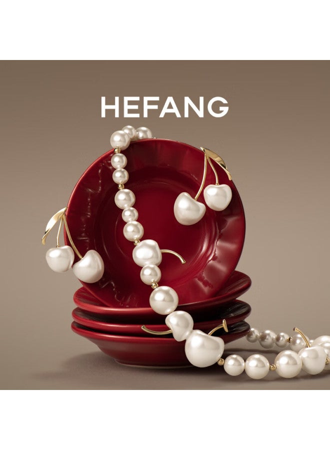 Hefang elry, Cream-colored Cherry Earrings, No Piercing Required, Elegant Feel, Birthday And New Year Gift For Girlfriend