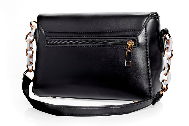 ketmart Crossbody Bag for Women Trendy Woven Purse PU Leather Shoulder Handbags with Strap for travel and office,out door us (Color_Black) - Image 2