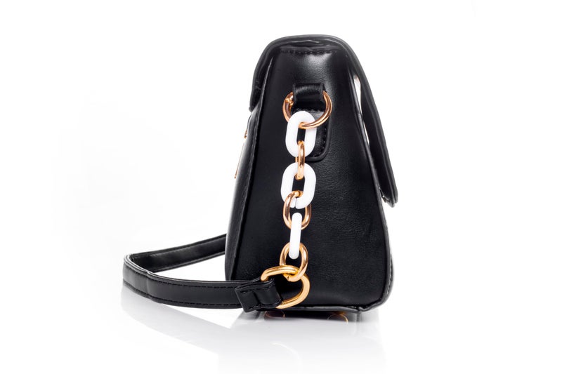 ketmart Crossbody Bag for Women Trendy Woven Purse PU Leather Shoulder Handbags with Strap for travel and office,out door us (Color_Black) - Image 3
