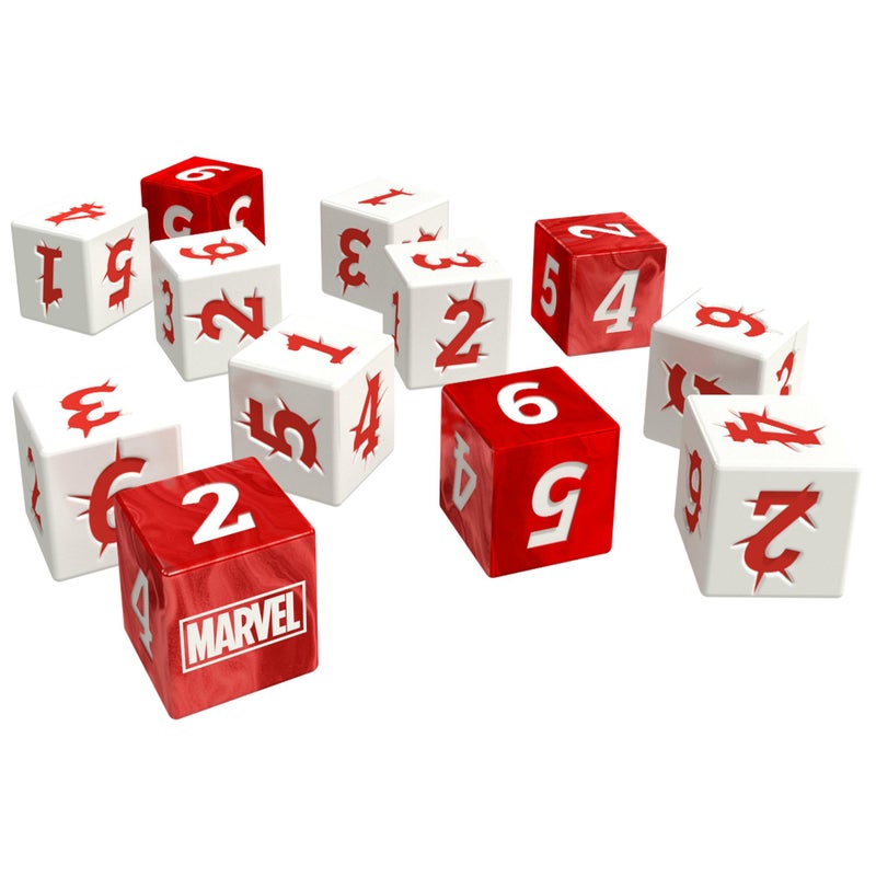 CMON Marvel Multiverse Role-Playing Game Heroic DICE Set Acrylic Dice for Immersive Experience, Official Game Accessory for The Marvel Multiverse RPG - Made by CMON - Image 3