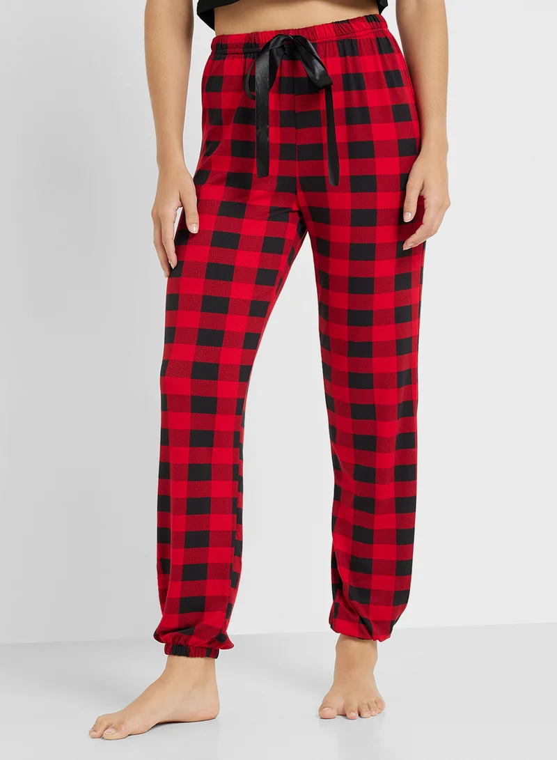 Ginger T-Shirt & Checkered Pj Set