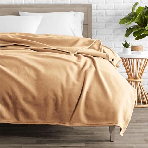 Purav Light Singal Bed Fleece Soft, Lightweight,Woolen, Winter & Traveling Ideal AC & All-Season Polar Fleece-60 X 90''-2 Pc, Beige - Image 2