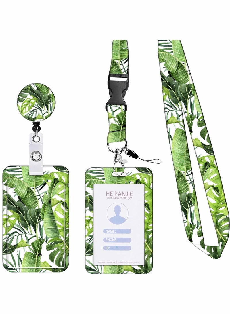 XiuWoo ID Badge Holder with Lanyard - Fashionable Card Holders Retractable Lanyards Soft Fiber, Metal Clip, Sturdy Buckle for Key, Wallet Nurse, Teacher - Image 1