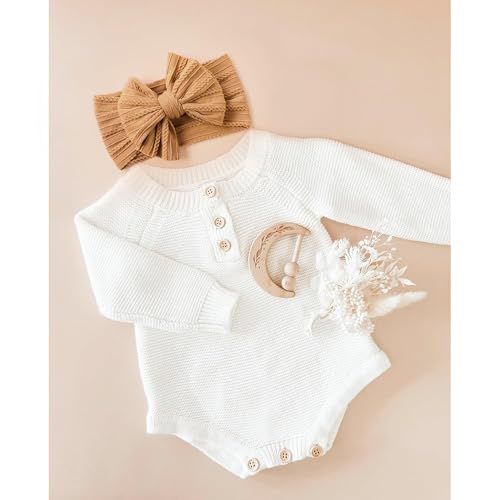Niceye Handmade Baby Headbands Soft Stretchy Nylon Hair Bands with Bows for Newborn Infant Baby Toddler Girls - Image 4