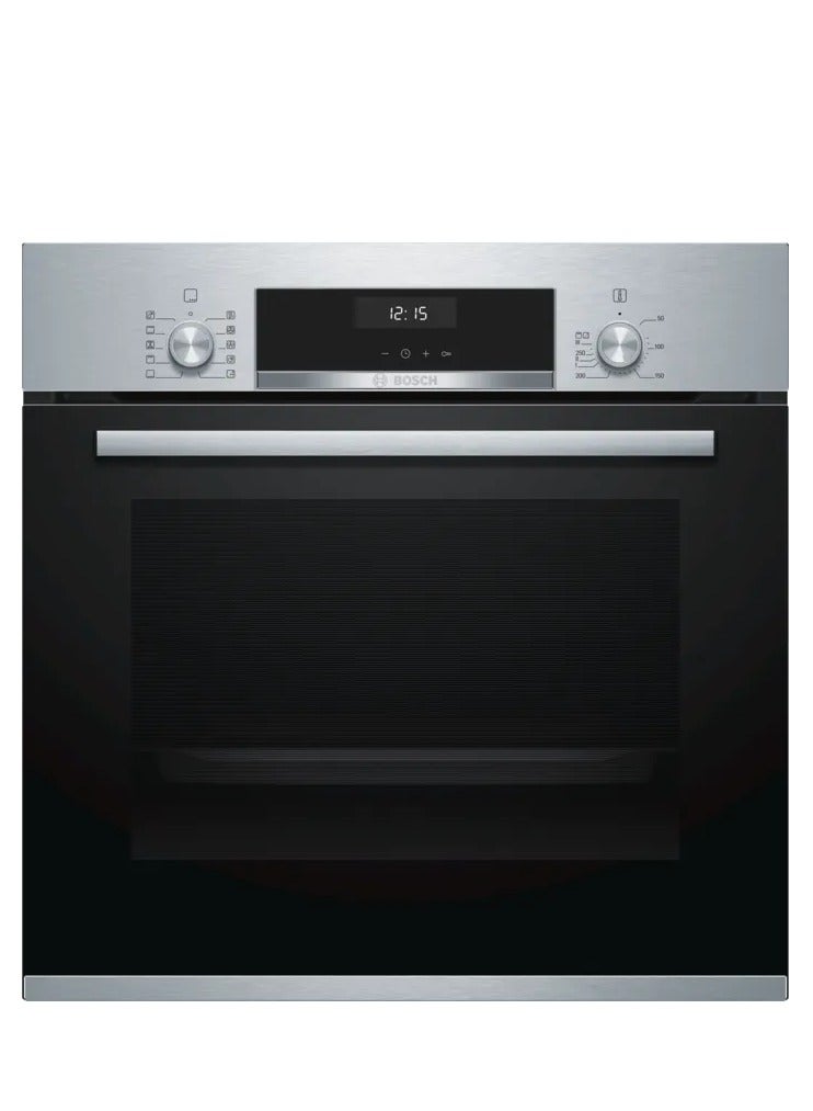 BOSCH Series 6 Built-in Electric oven 60cm Stainless steel, Digital, EcoClean Direct program, 8 modes, softclosedoor, HBJ558YS0G HBJ558YS0G silver - Image 1