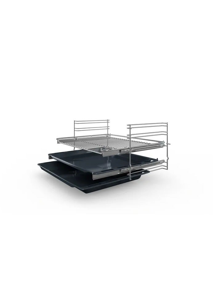 BOSCH Series 6 Built-in Electric oven 60cm Stainless steel, Digital, EcoClean Direct program, 8 modes, softclosedoor, HBJ558YS0G HBJ558YS0G silver - Image 3