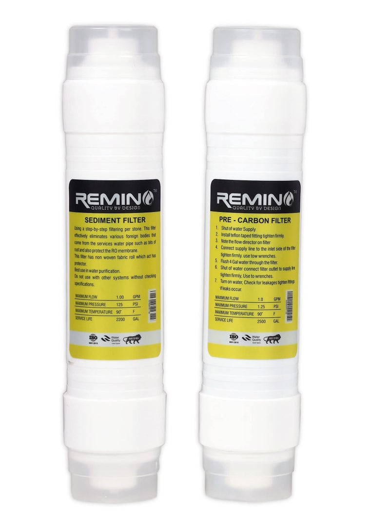 Remino Complete Ro Water Purifier Filter Service Kit Of 80 Gpd Membrane With All Accessories , White - Image 2