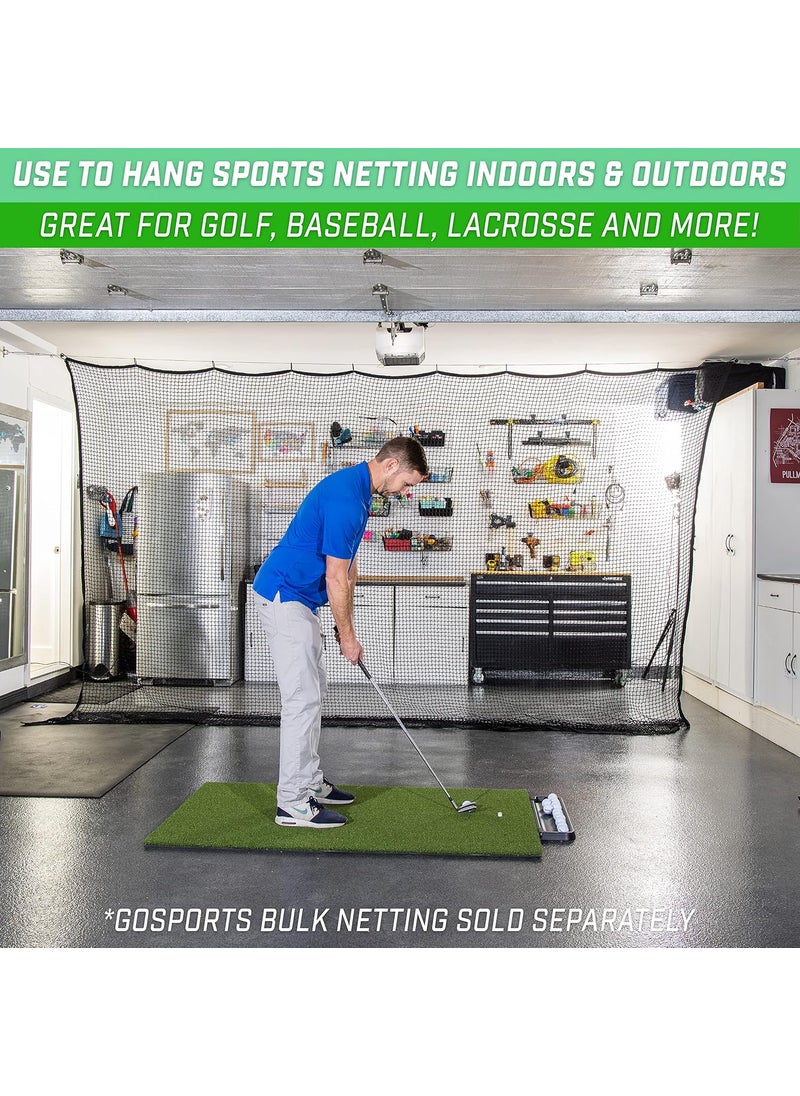GoSports GoSports 30 ft Span Adjustable Wire Hanging Kit  Stainless Steel Cable System for Indoor  Outdoor Use  Hang Sports Nets String Lights and More  - Image 4