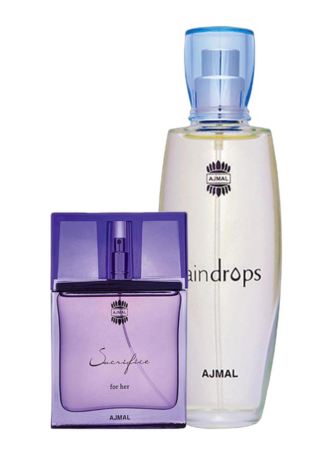 Ajmal حزمة عطر تضحية EDP 50 مل و عطر قطرات المطر EDP 50 مل - Image 1
