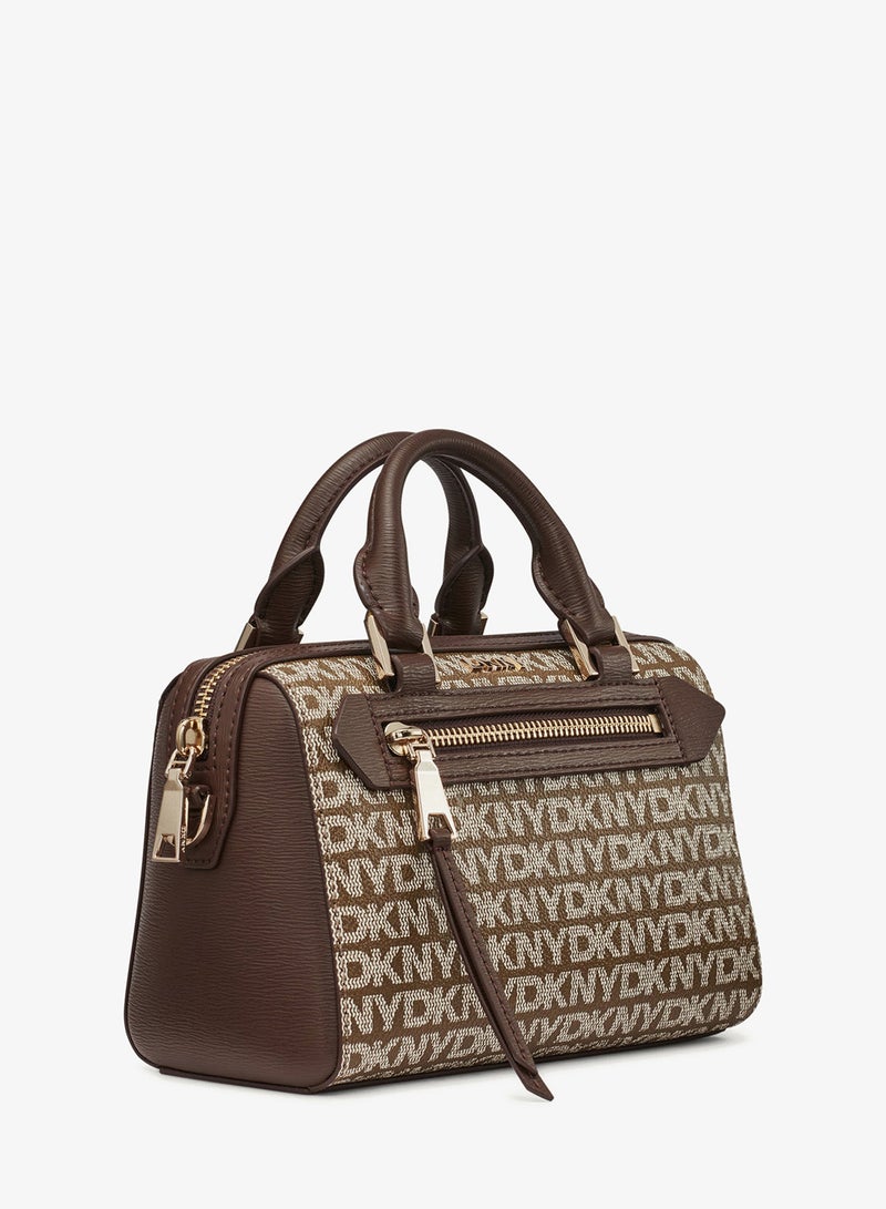 دكني حقيبة كروس بودي بمقبض علوي وتفاصيل شعار براينت - Image 3