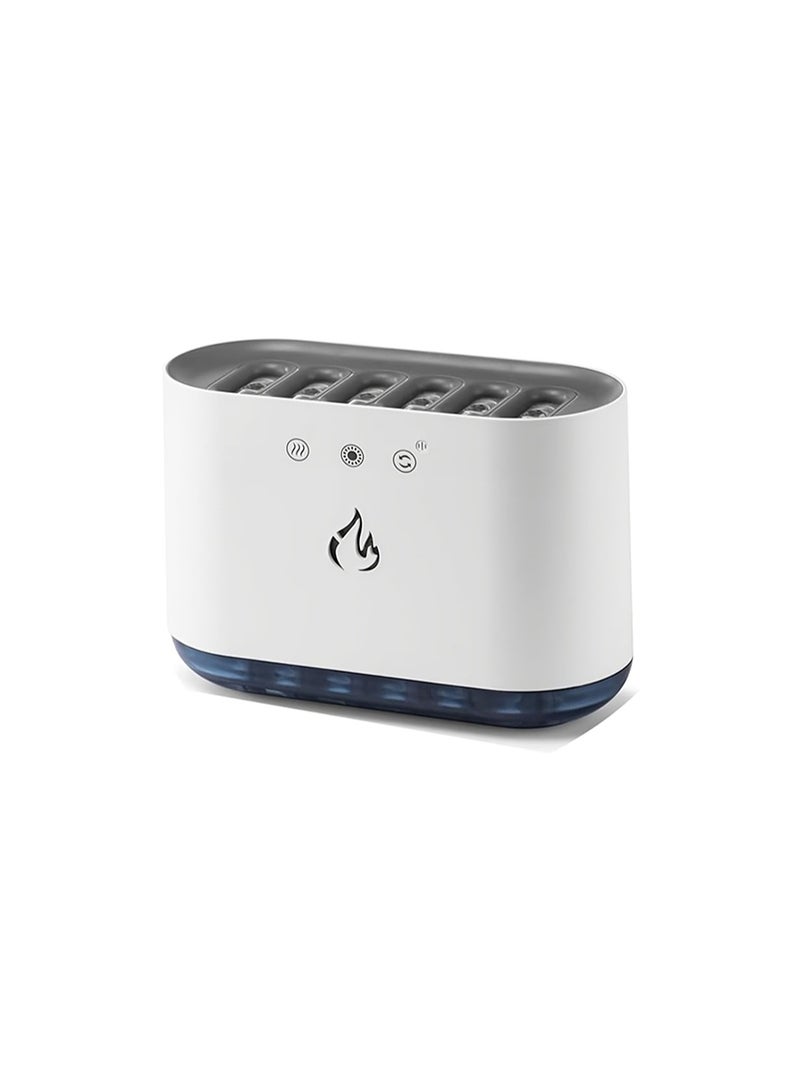 ريلاكس سمارت مرطب وموزع زيوت عطرية بتقنية اللهب الضوئي LED – جهاز ترطيب بالموجات فوق الصوتية مع تأثير لهب واقعي لتعطير وترطيب الجو في المنزل والمكتب وتحسين النوم - Image 1