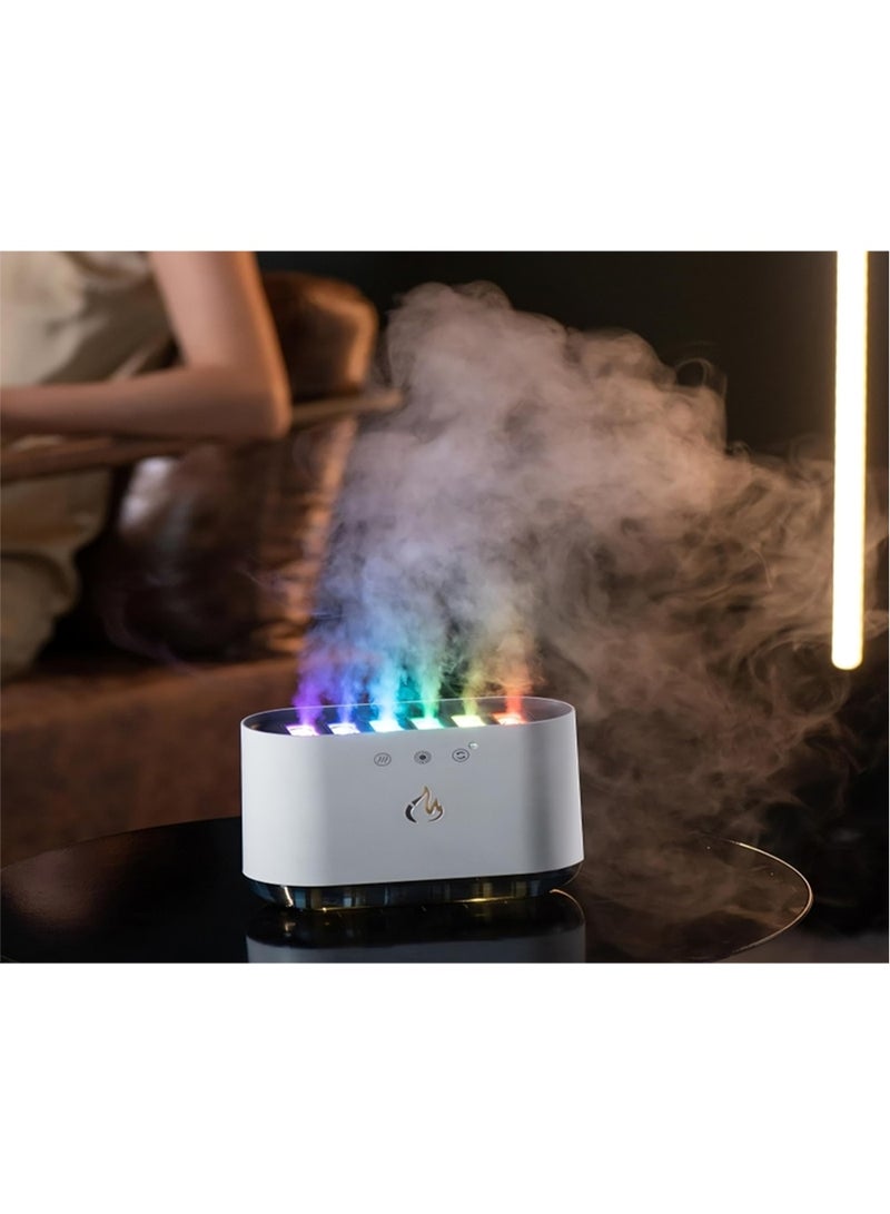 ريلاكس سمارت مرطب وموزع زيوت عطرية بتقنية اللهب الضوئي LED – جهاز ترطيب بالموجات فوق الصوتية مع تأثير لهب واقعي لتعطير وترطيب الجو في المنزل والمكتب وتحسين النوم - Image 5