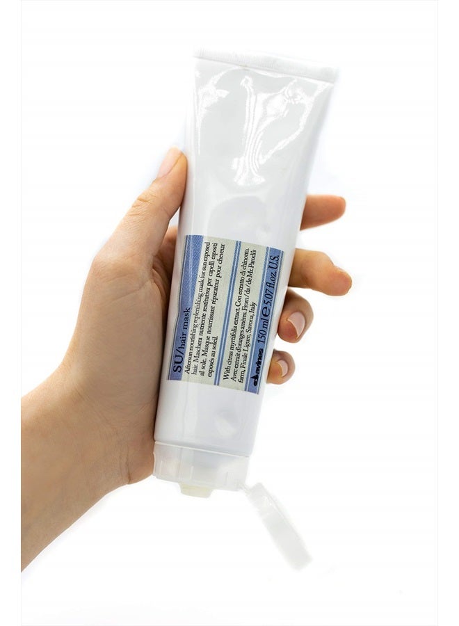 Davines SU Hair Mask, Restore Moisture And Hydrate Sun-Exposed Hair, Restore Softness To Dry And Dull Hair, 5.07 Fl. Oz. - Image 2