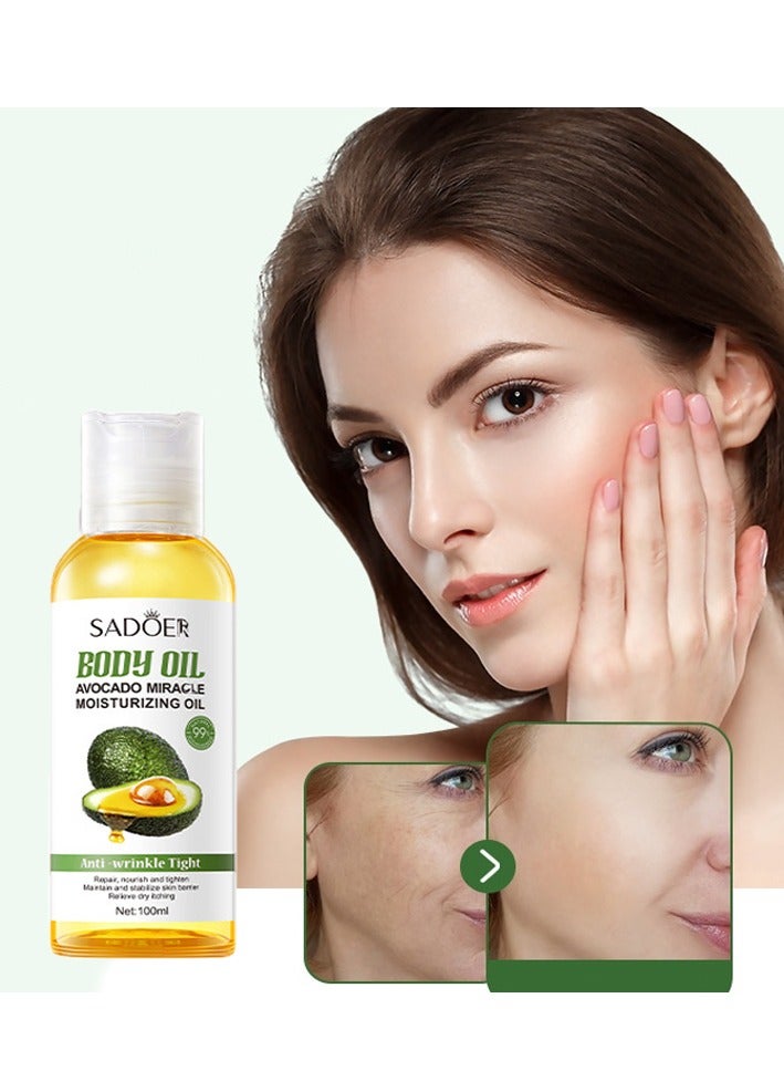 SADOER SADOER body care set consisting of almond, argan and avocado oils - Image 4
