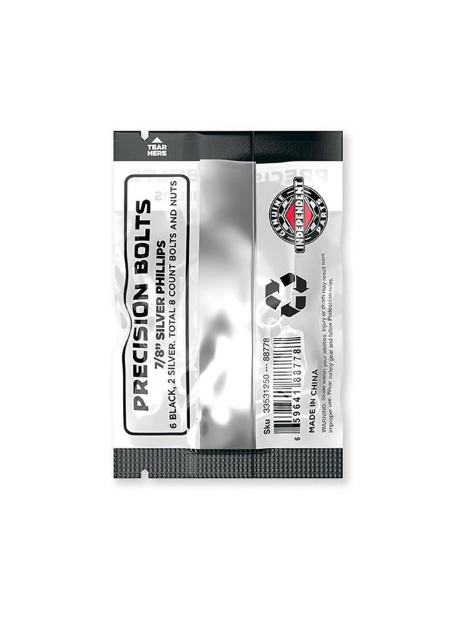 Independent Genuine Parts Cross Bolts Standard Phillips Skateboard Hardware (Black/Silver, 7/8") - Image 2