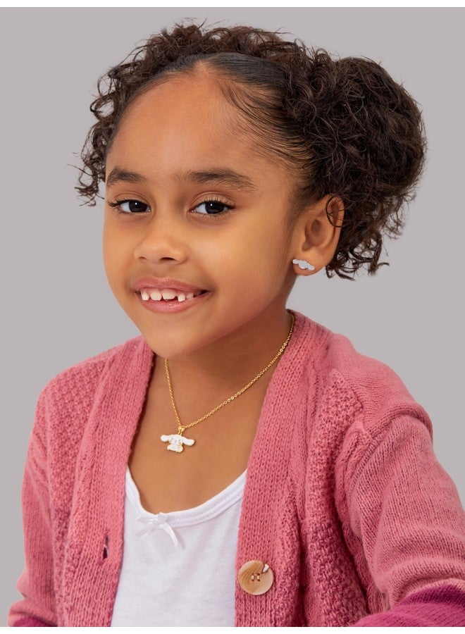 هالو كيتي قلادة سينامورول النسائية من Hello Kitty Sanrio مقاس 18 بوصة، قلادة سينامورول مطلية بالمينا ثلاثية الأبعاد، ترخيص رسمي - Image 3