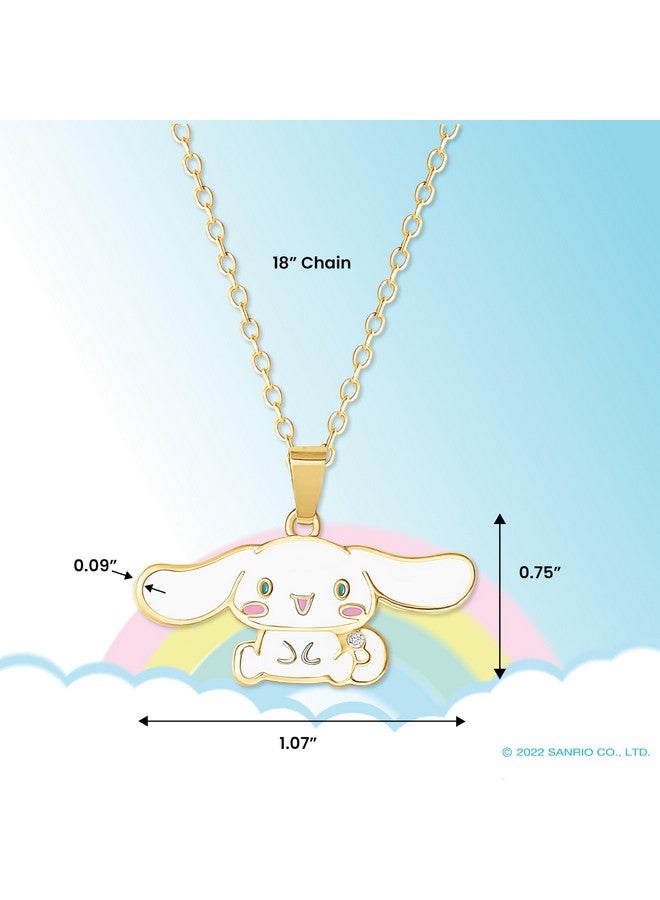 هالو كيتي قلادة سينامورول النسائية من Hello Kitty Sanrio مقاس 18 بوصة، قلادة سينامورول مطلية بالمينا ثلاثية الأبعاد، ترخيص رسمي - Image 4