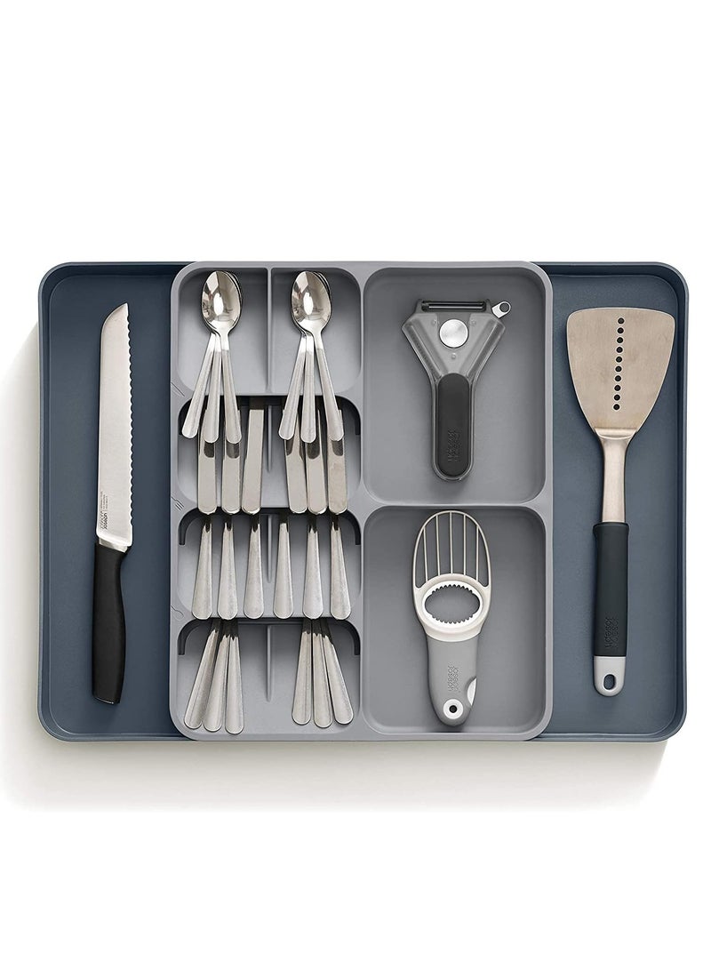 Arabest Kitchen Drawer Organizer, Large Expandable Utensil Organizer in Drawer, Adjustable Flatware Spoon Fork Storage Tray for Kitchen Cutlery, Gadgets, Office Supplies - Image 1