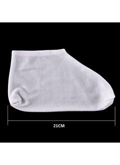 Hotop 3 Pairs White Socks Lotion Moisturizing Socks Spa Overnight Absorbing for Dry Cracked Feet for Women Ladies  - Image 2