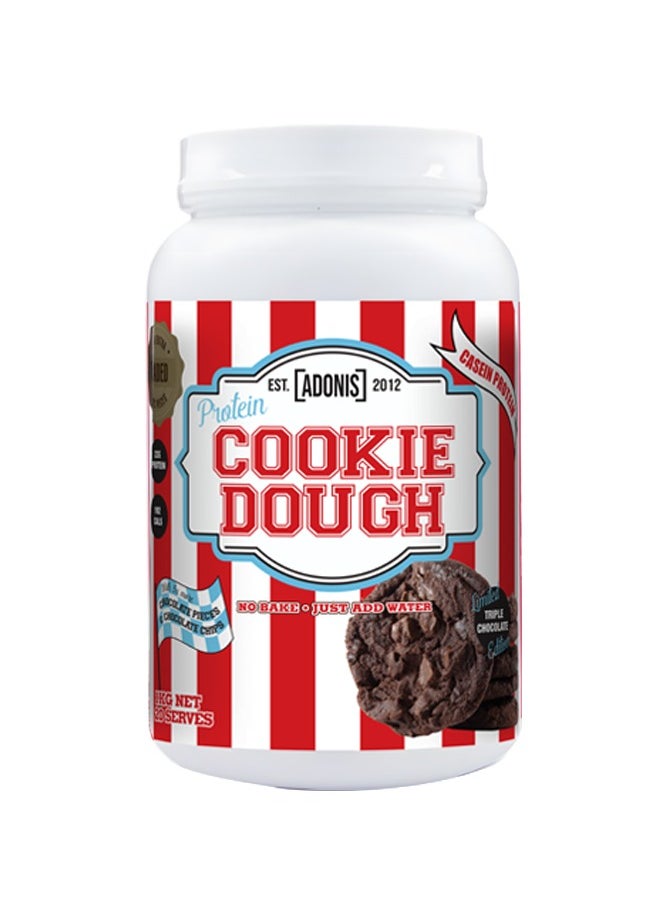 Adonis - Adonis Cookie Dough Casein Protein Triple Chocolate Flavor, 1kg - Image 1