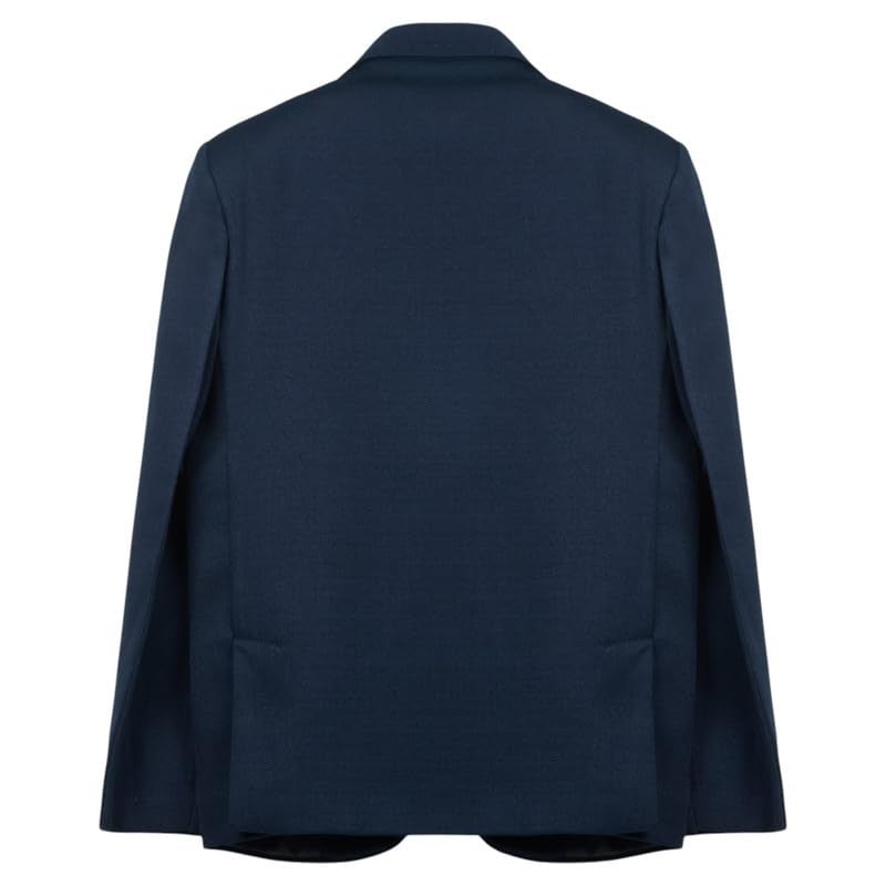 CHARCHIT Boys Regular Fit Plain Blazer and T-Shirt Set in Navy - Image 2
