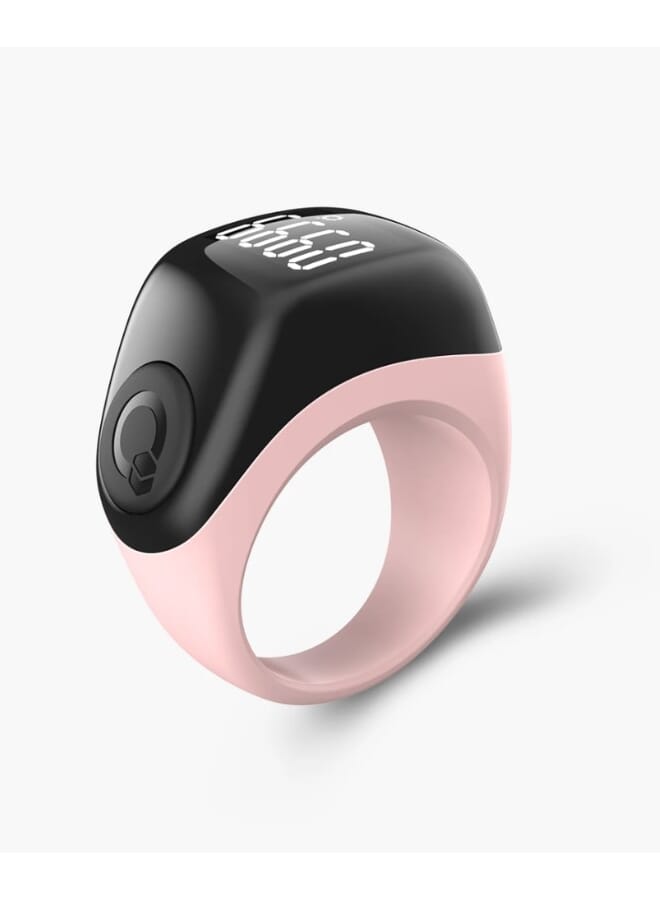 iQIBLA Advanced Flex Smart Tasbeeh Ring  20 MM Pink Black 